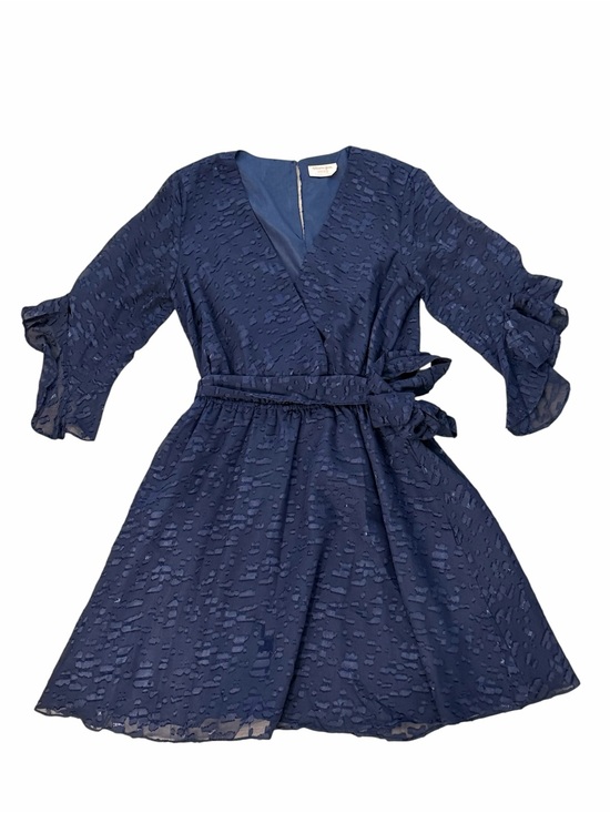 Showpo. Dresses & Skirts - Showpo Navy Textured Wrap Mini Dress